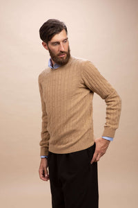 Modigliani - Girocollo a trecce 100% Cashmere