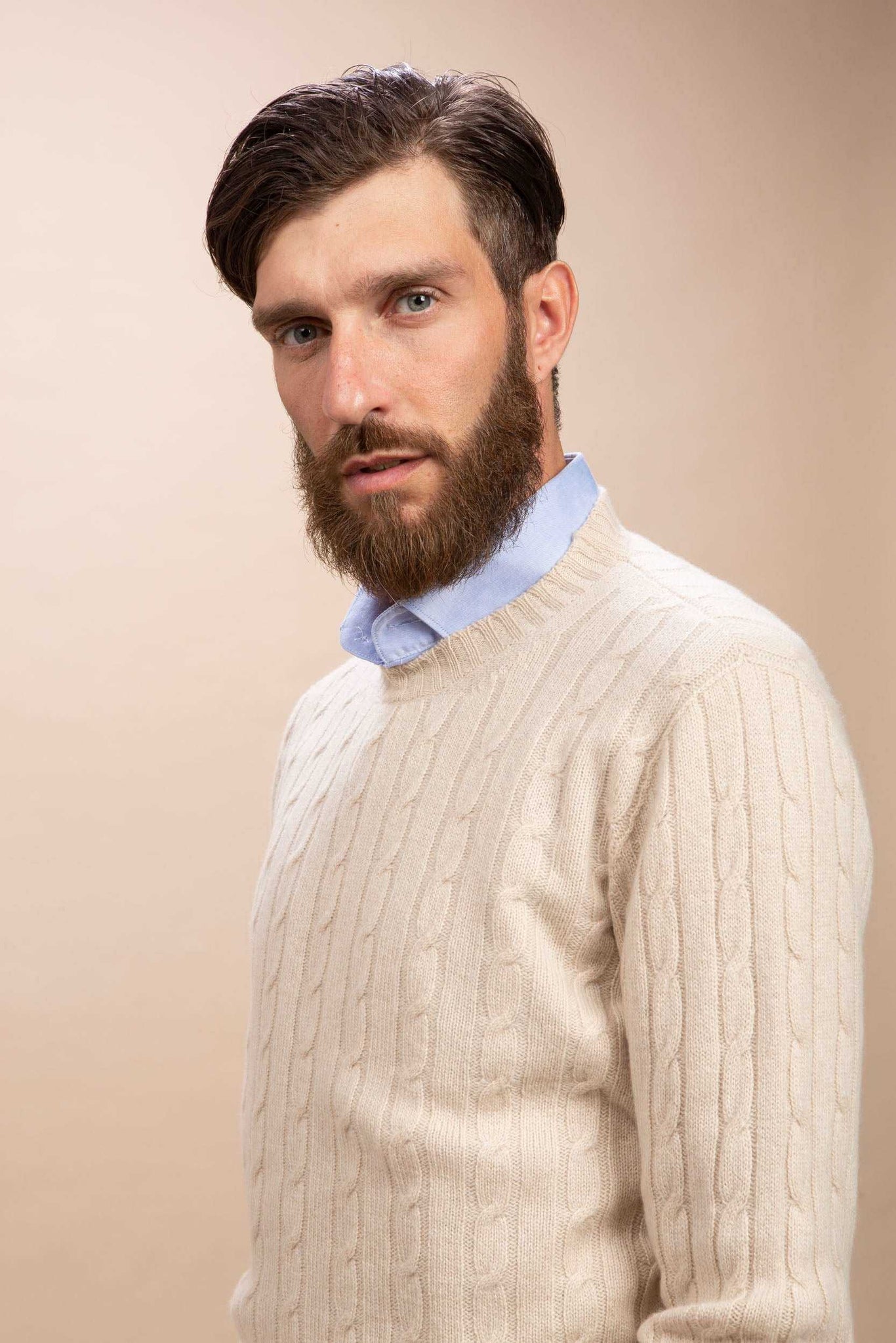 Modigliani - Girocollo a trecce 100% Cashmere