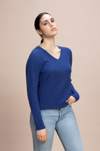 Norma - Maglia scollo a V 100% Cashmere