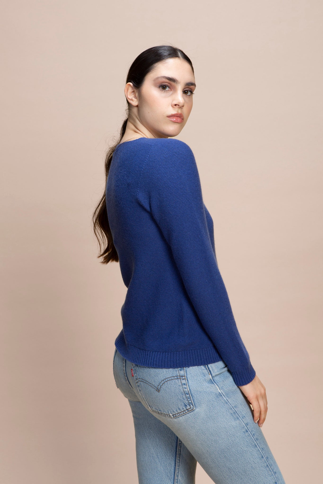 Norma - Maglia scollo a V 100% Cashmere