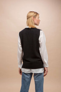 Ponza - Gilet con scollo a V 100% Cashmere