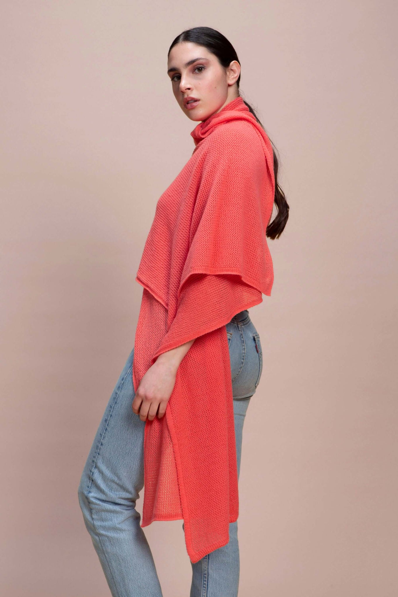 Sabaudia - Stola traforata leggera 100% Cashmere