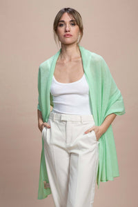 Sabaudia - Stola traforata leggera 100% Cashmere