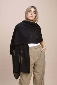 Sabaudia - Stola traforata leggera 100% Cashmere