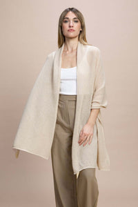 Sabaudia - Stola traforata leggera 100% Cashmere