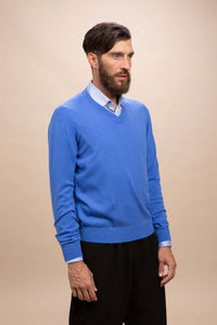 Tintoretto - Maglia con collo a V 100% Cashmere