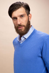 Tintoretto - Maglia con collo a V 100% Cashmere
