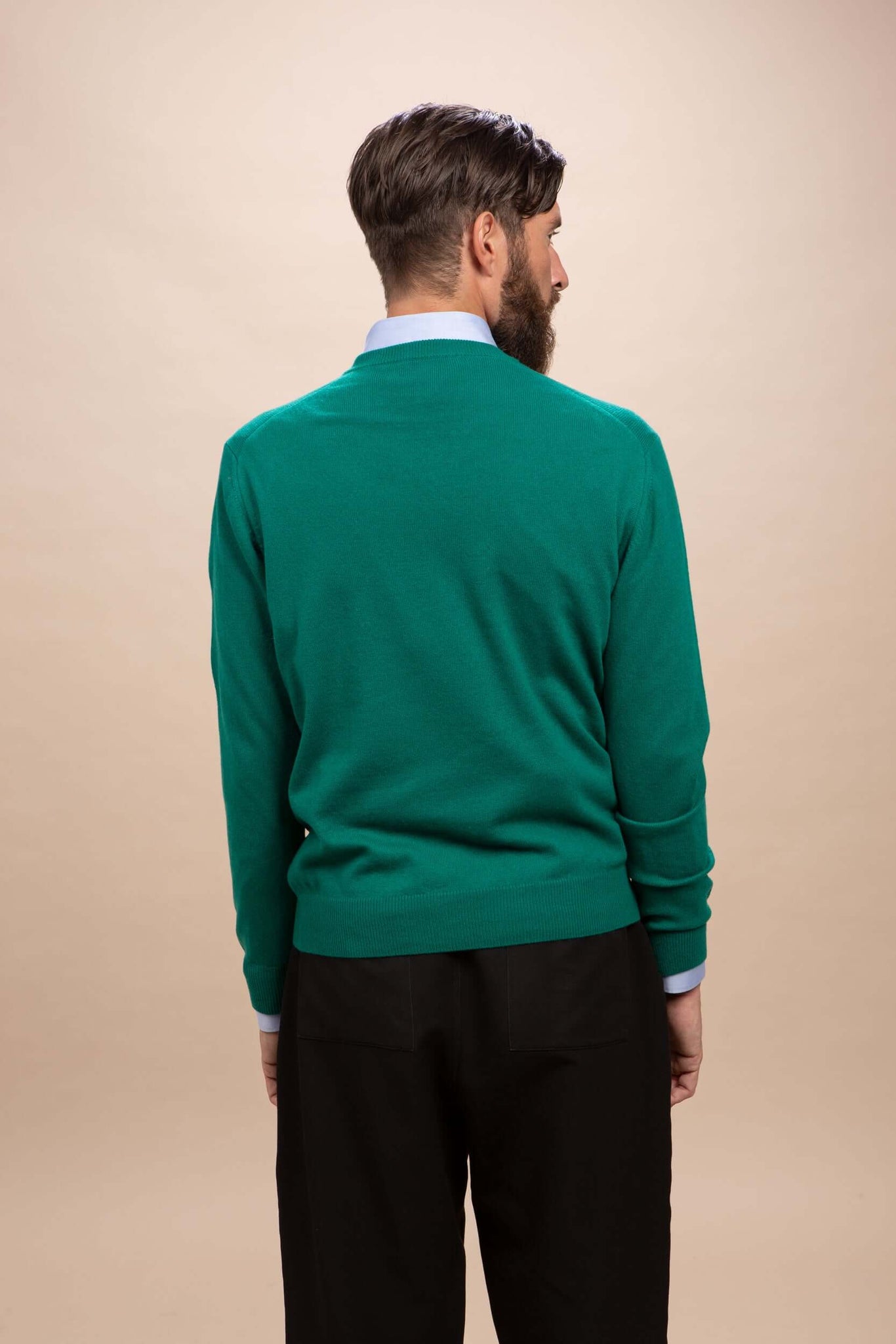 Tintoretto - Maglia con collo a V 100% Cashmere
