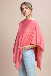 Vernazza - Poncho con apertura laterale 100% Seta