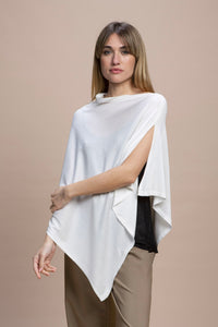 Vernazza - Poncho con apertura laterale 100% Seta