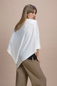 Vernazza - Poncho con apertura laterale 100% Seta