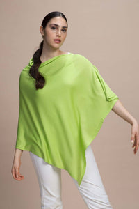 Vernazza - Poncho con apertura laterale 100% Seta